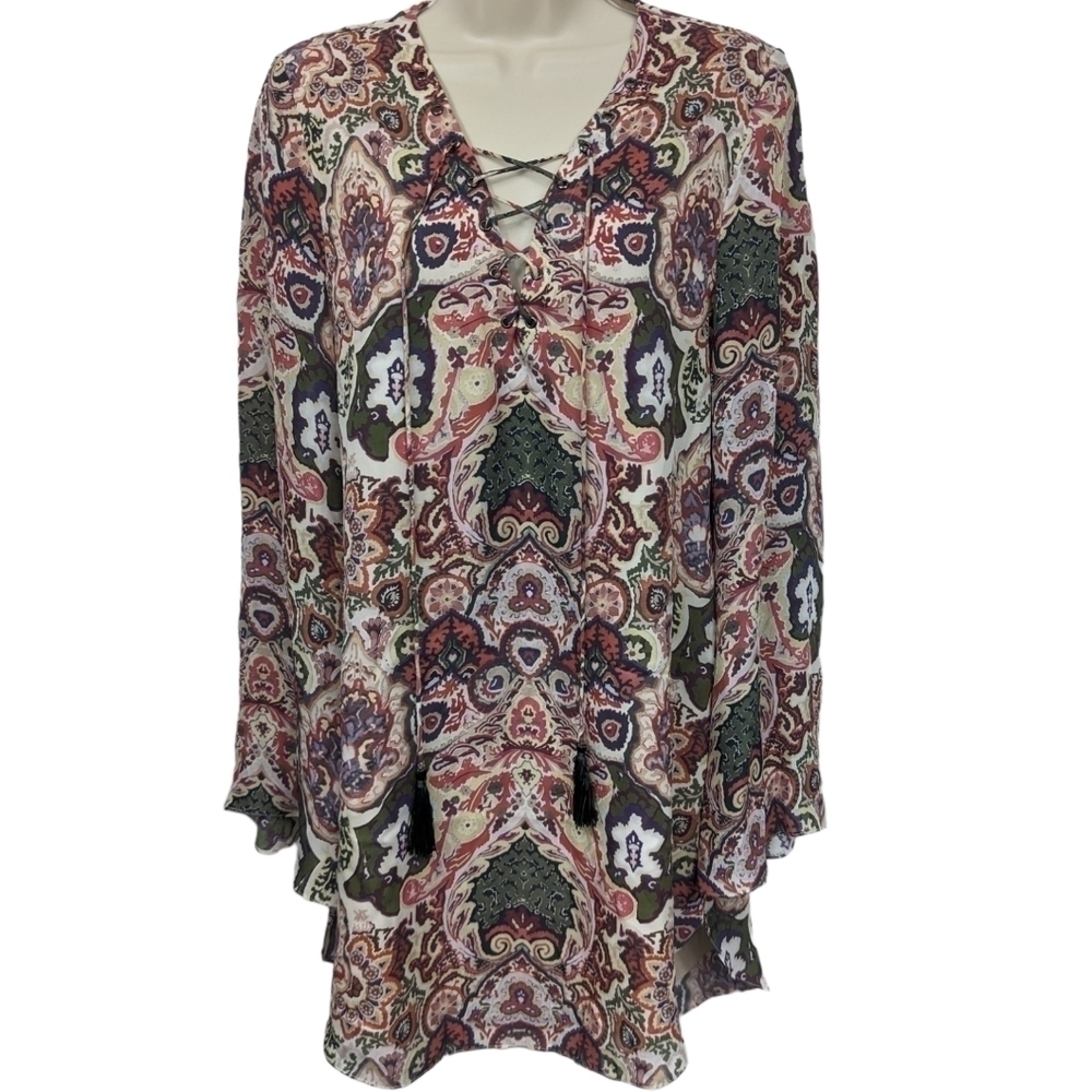 Haute Hippie Cowboy Take Me Away Silk Dress Sz S